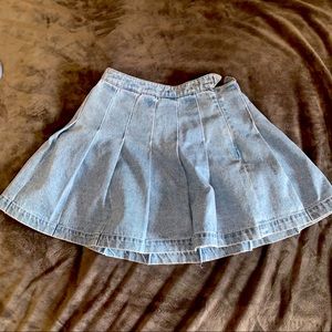 Denim skater skirt